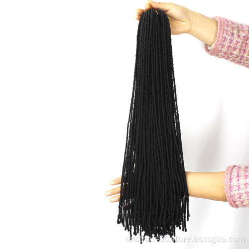 Sister Locks Afro Crochet Braids Color 20 Inch Blonde Brown Bug Synthetic Hair for Women Faux Locs Crochet Hair